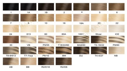 Over 40 European Colors Virgin Hair Extensions are in stock